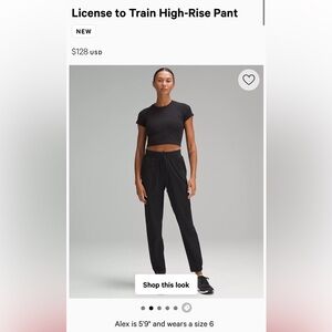 Lululemon High Rise Joggers